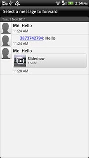 Press the required picture message.