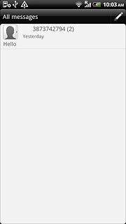 Press the required sender.