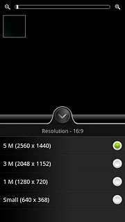 Press the required resolution.