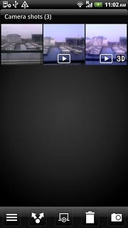 Go to the required folder.Press and hold the required picture or the required video clip until a pop-up menu is displayed.