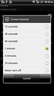 Press the required period.