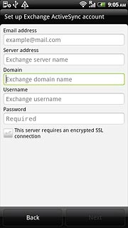 Press the field below Domain and key in the domain.