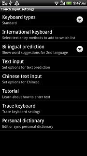Press Keyboard types.