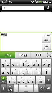 Press arrow down to see more words.