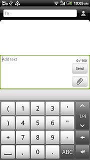 Press the required number or the required symbol.