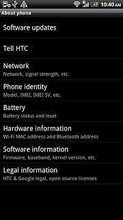 Press Software updates.