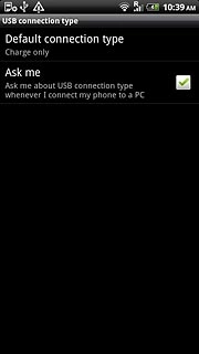 Press Default connection type.