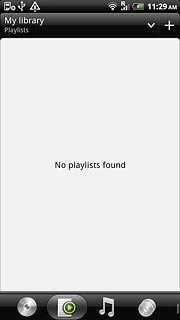 Press the playlist icon.