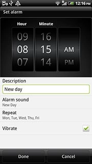 Press Done to save the settings.