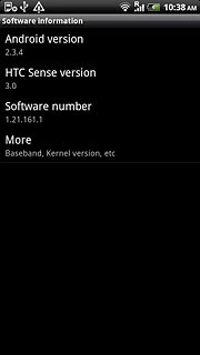 View your phone's software version below Android version.