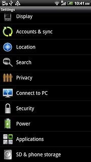 Press SD & phone storage.