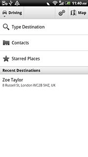 Press one of the following search options:Type Destination, go to 2a.