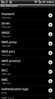 Press Authentication type.