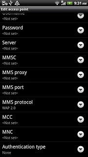 Press Authentication type.
