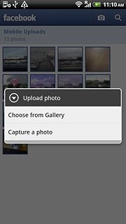 Press Choose from Gallery.Go to the required folder.