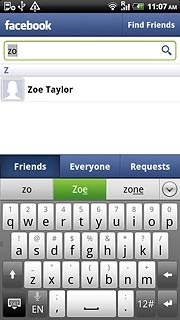 Press the required friend.