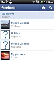 Press the required photo album.