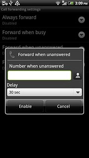 Press the drop down list below Delay and press the required delay.