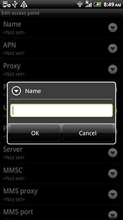 Key in Vodafone Mail and press OK.