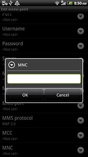 Key in 03 and press OK.