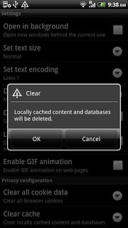 Press OK to confirm.