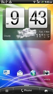 Press the menu icon.