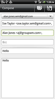 Press the send icon.