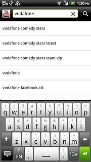 Key in the required search word and press the search icon.