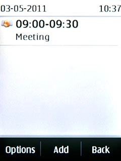 Press the required appointment to view the appointment details.