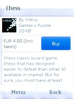 To buy an application:Press Buy.