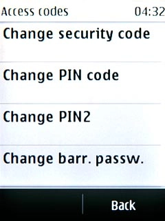 Press Change PIN code.