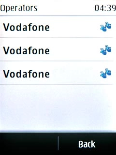 Press the required network.Your display will tell you if you've access to the network you've chosen.