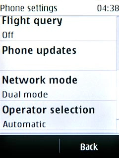 Press Operator selection.