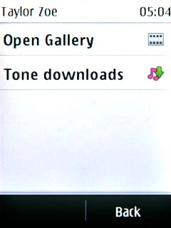 Press Open Gallery.Go to the required folder.