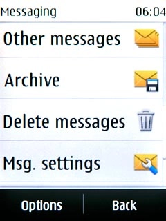 Press Msg. settings.