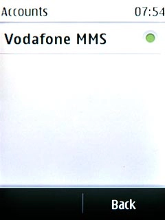 Press Vodafone MMS.