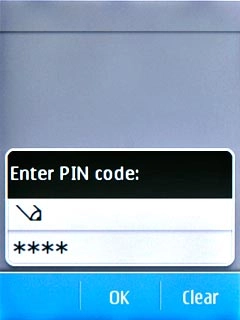 Key in your PIN and press OK.