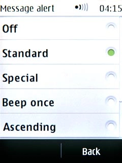 Press the required message tone or Open Gallery.