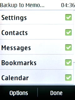 Press the different data types to select them.