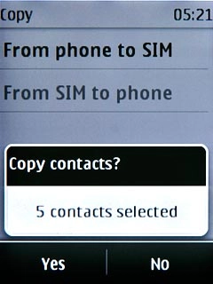 Press Yes to confirm.