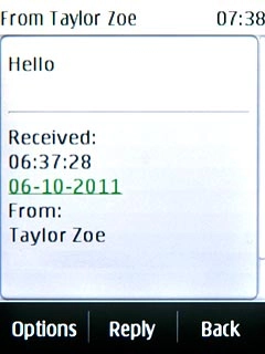 Press Reply.Write the required text.