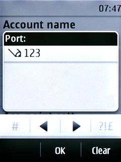 Key in 8080 and press OK.