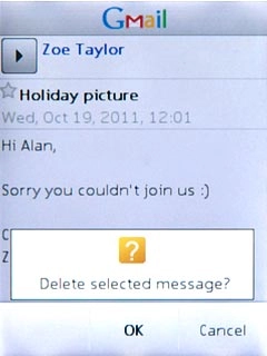 Press OK to confirm.