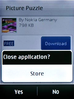 Press Yes to confirm.