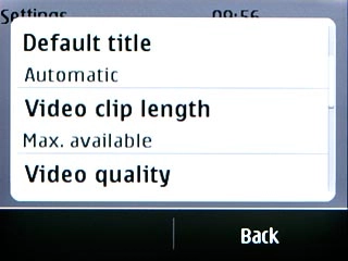 Press Back twice to return to the video recorder.