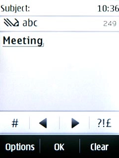 Key in a title and press OK.Follow the instructions on the display to key in further information.