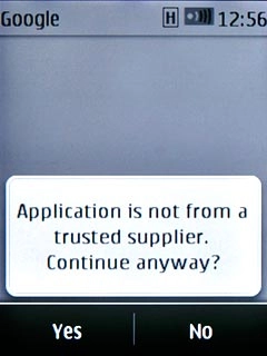 Press Yes the necessary number of times to continue.