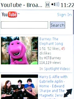 You can now use the application.Please note that YouTube isn't part of the original application package and therefore only a general description is given here.You have a number of options, such as:Search for video clipsSearch for video clips in a categoryIf you have a YouTube account and you log on, you can also:Upload video clipsShare video clipsRate video clips