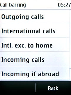 Incoming calls
