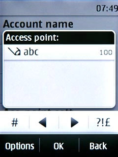 Key in live.vodafone.com and press OK.